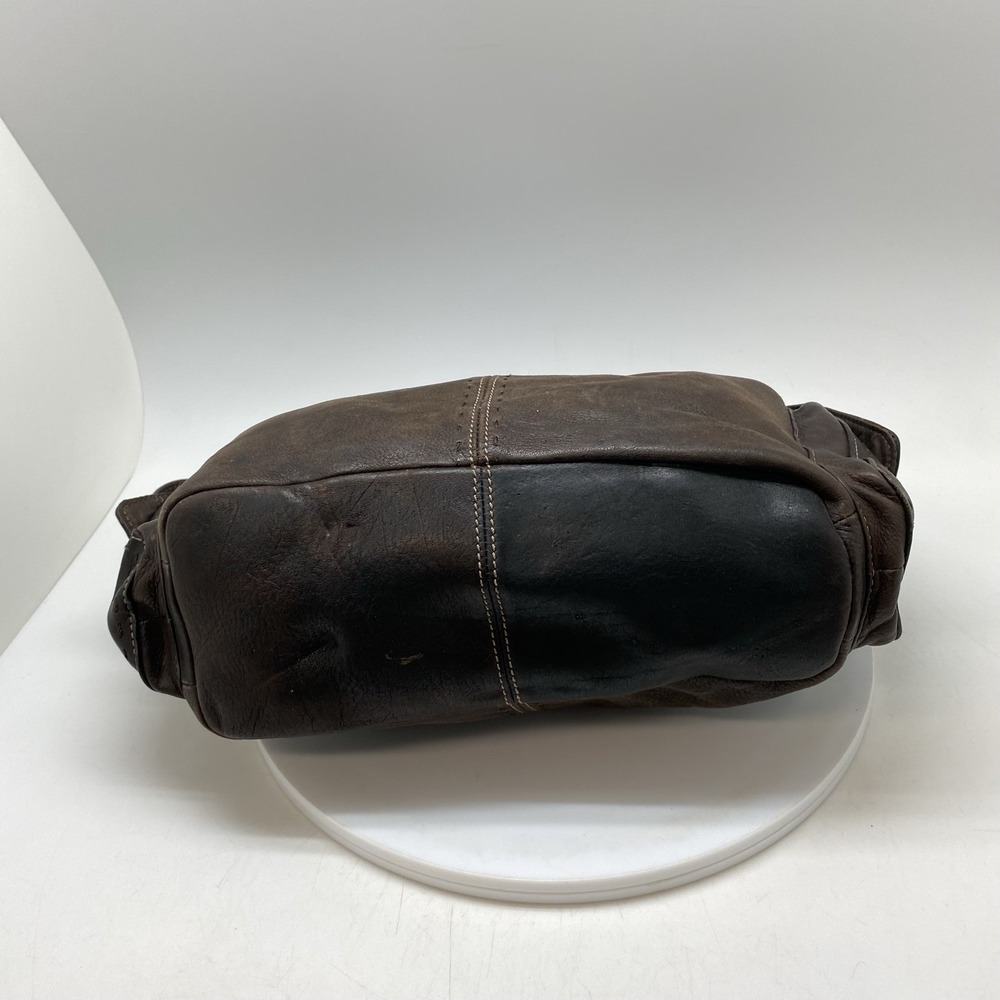 Vintage Fossil Leather Crossbody Shoulder Hand Bag Purse Sedona Brown Hobo Boho - Picture 5 of 10